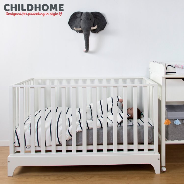 Childhome Patut Ref 17 cu laterala detasabila 70x140 cm MDF alb