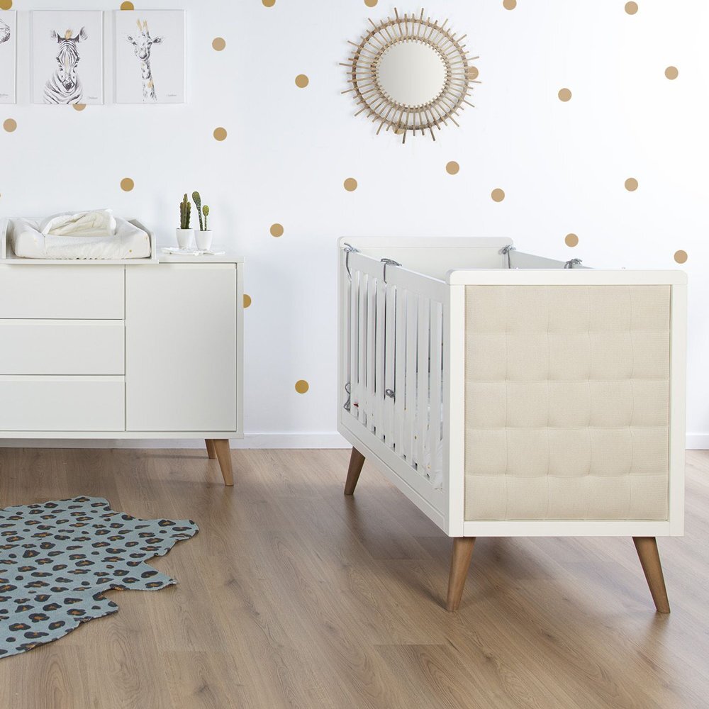 Childhome Patut Retro Rio 60x120 cm Mdf Alb