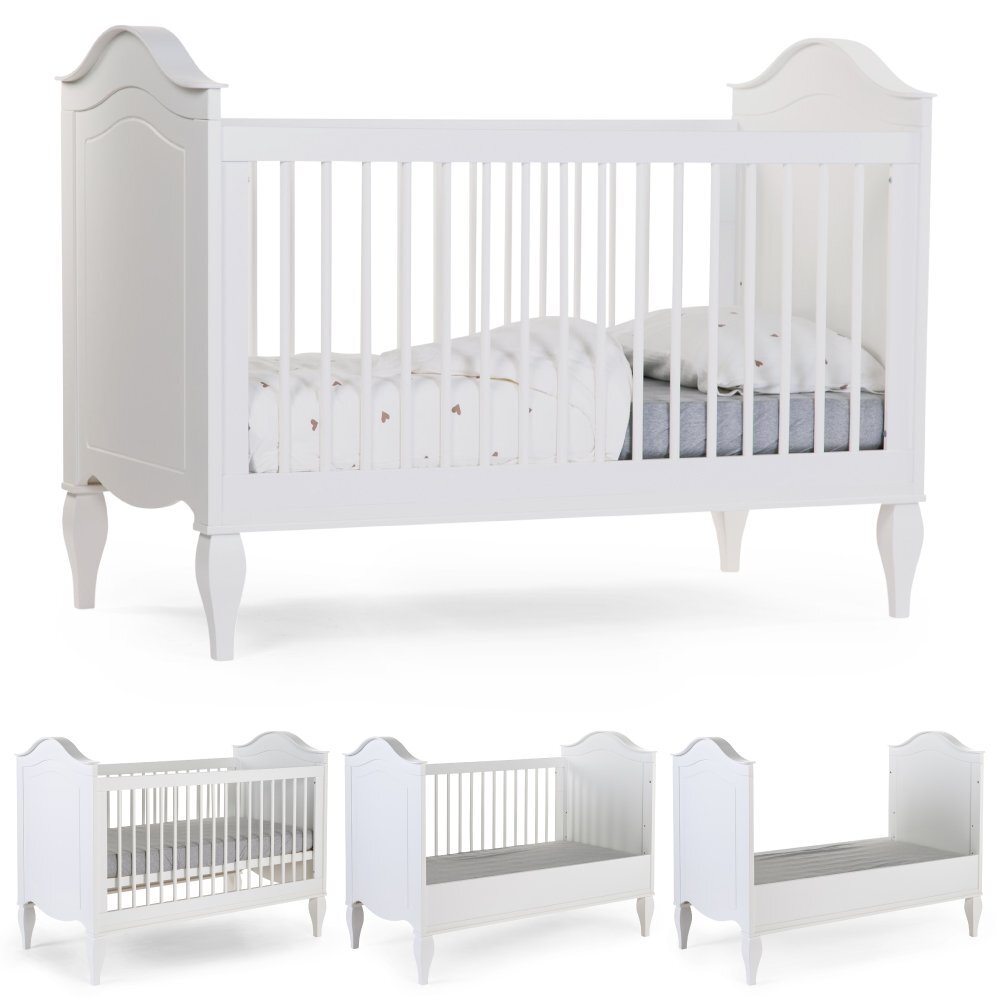 Childhome Patut Romantic White 70x140 cm MDF pin alb
