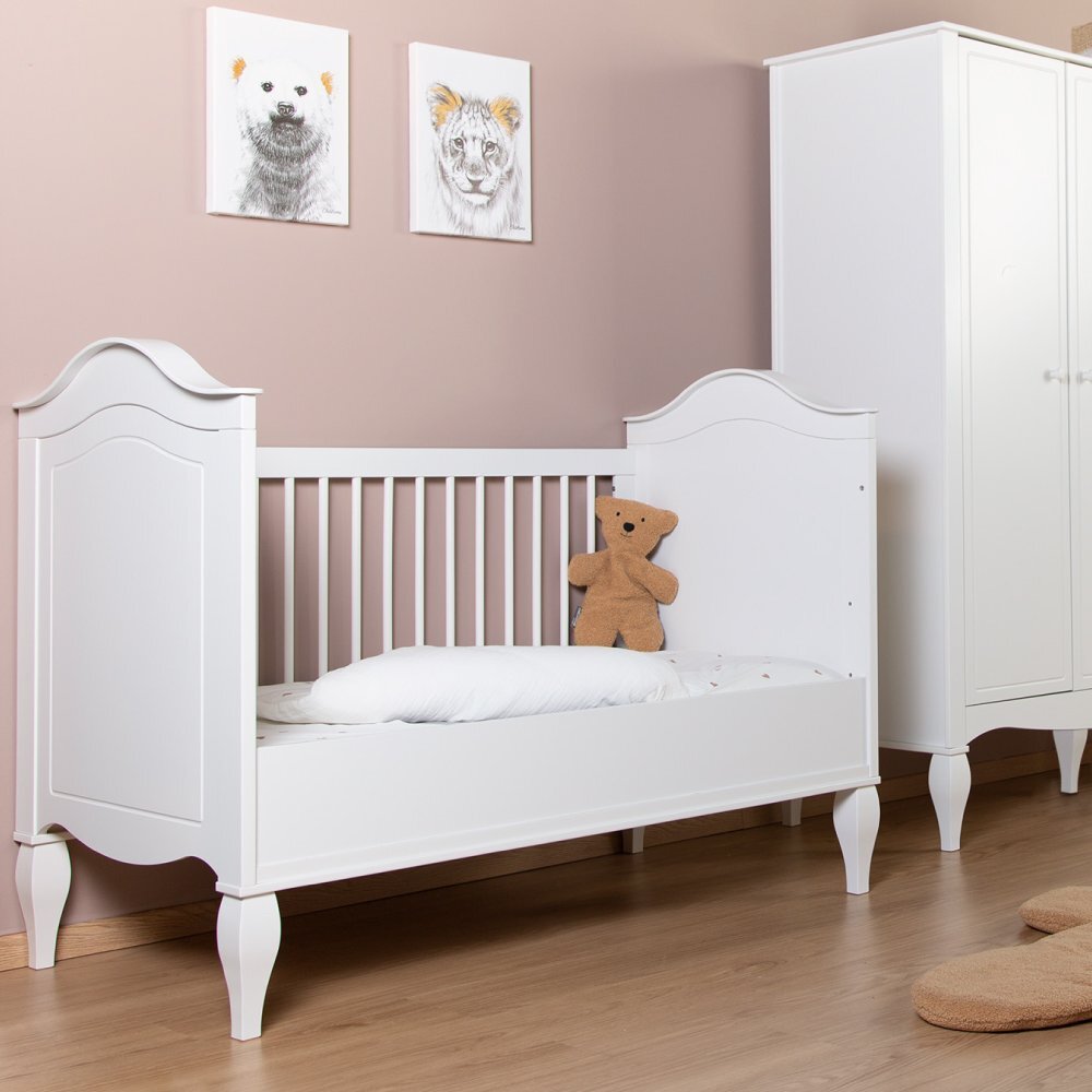 Childhome Patut Romantic White 70x140 cm MDF pin alb
