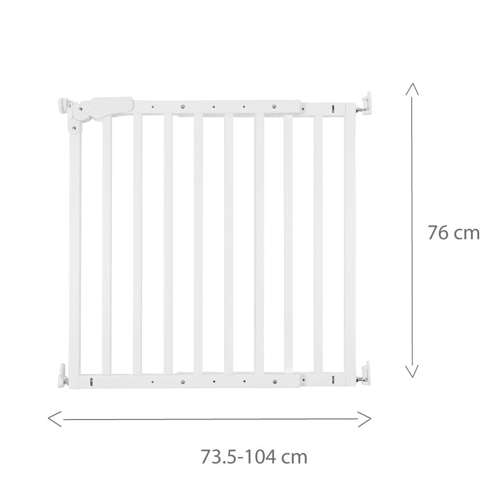 Childhome Poarta de siguranta lemn Maestro 73.5-104 cm alb
