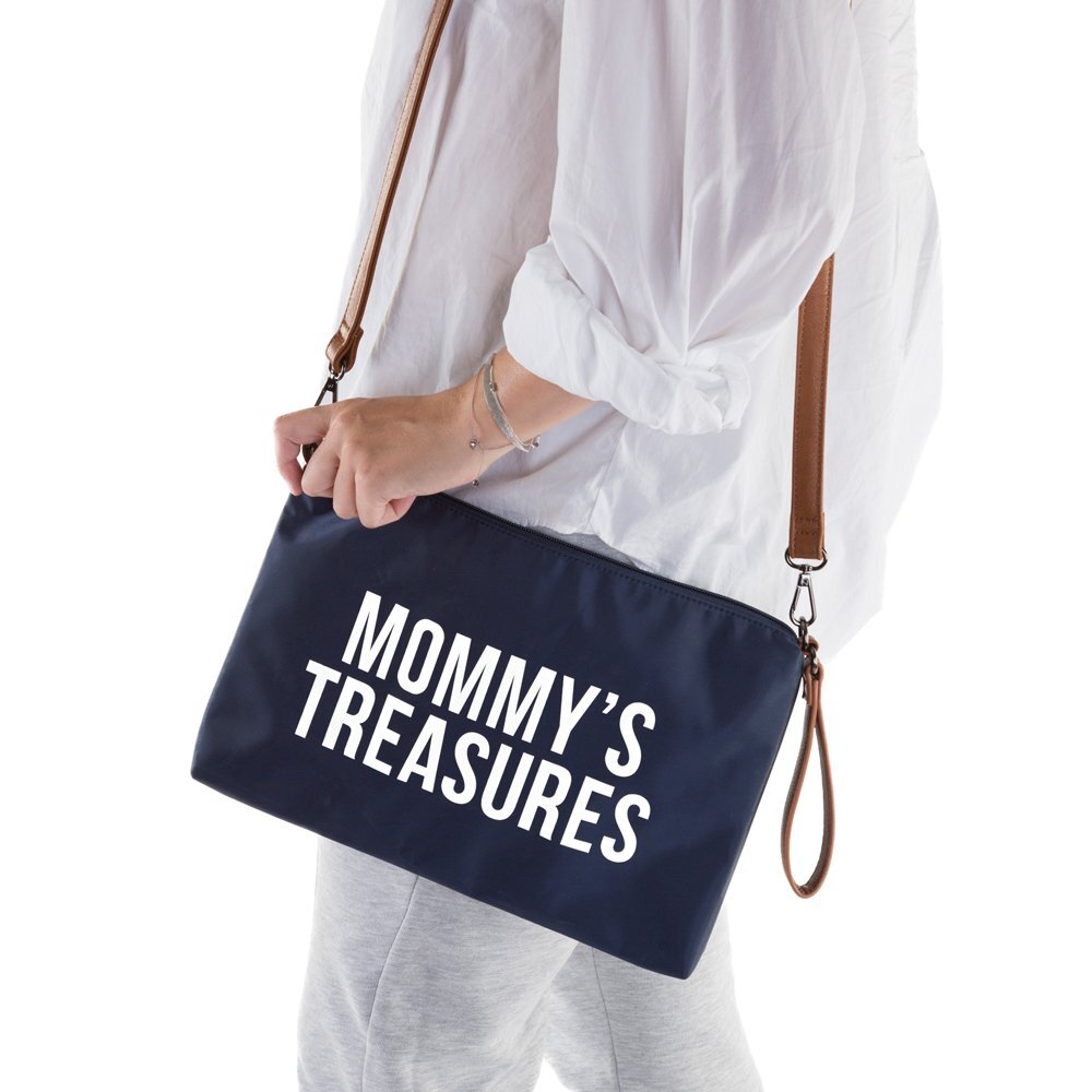 Childhome Poseta Mommy Clutch 33x23 cm bleumarin