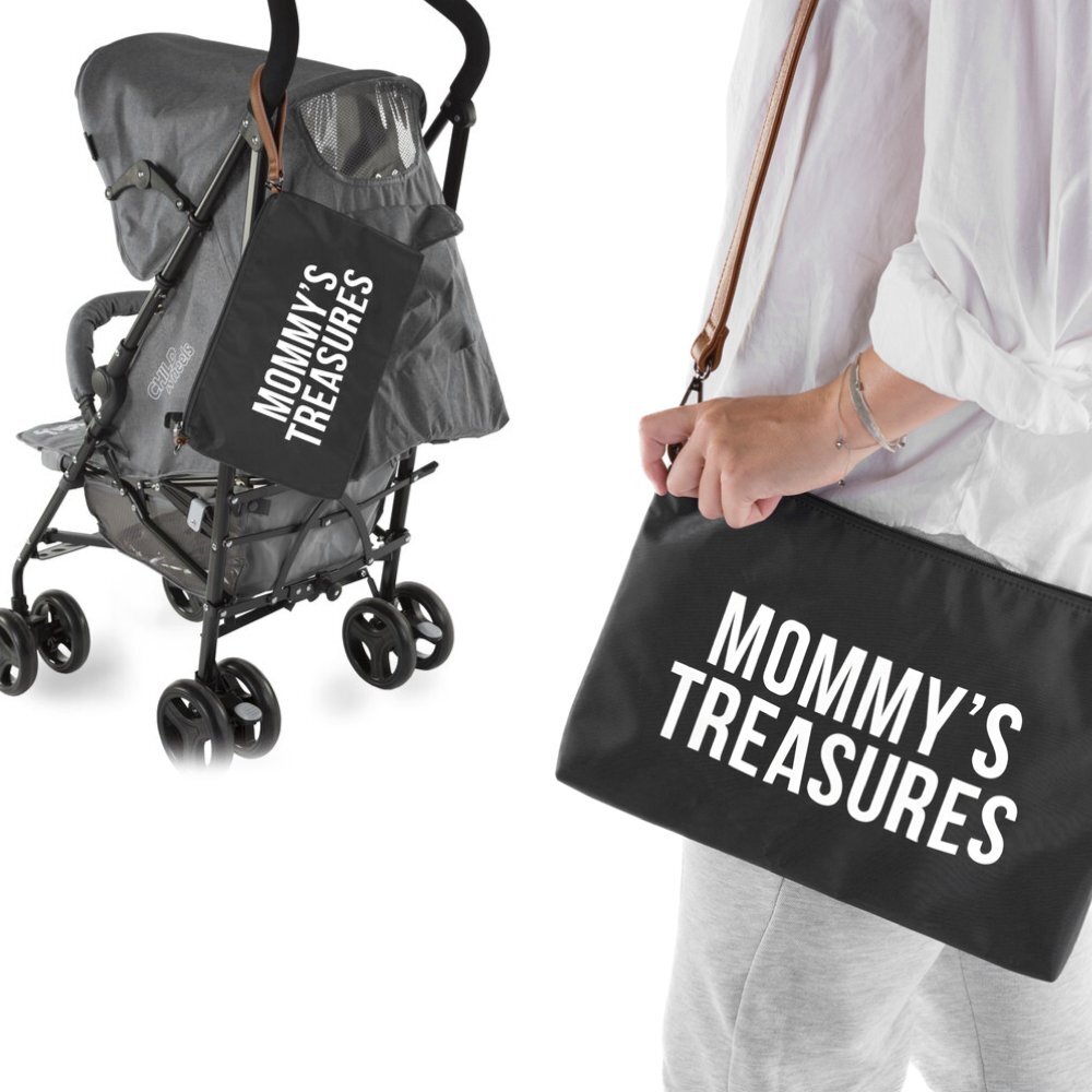 Childhome Poseta Mommy Clutch 33x23 cm negru