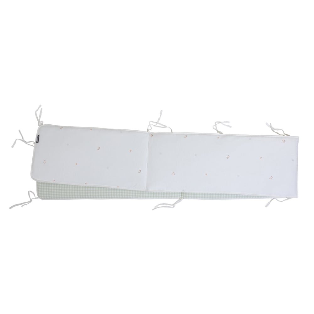 Childhome Protectie patut 35x340 cm jerse muselina verde