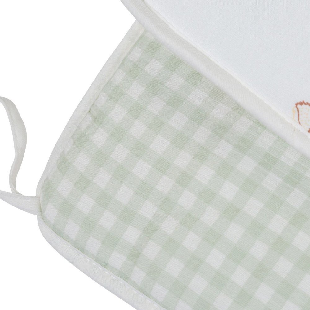 Childhome Protectie patut 35x340 cm jerse muselina verde