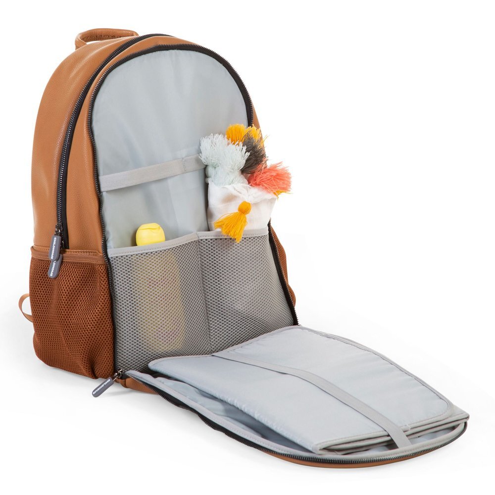Childhome Rucsac de infasat piele ecologica Maro