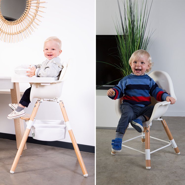 Childhome Scaun de masa reglabil in inaltime Evolu 2 naturalalb