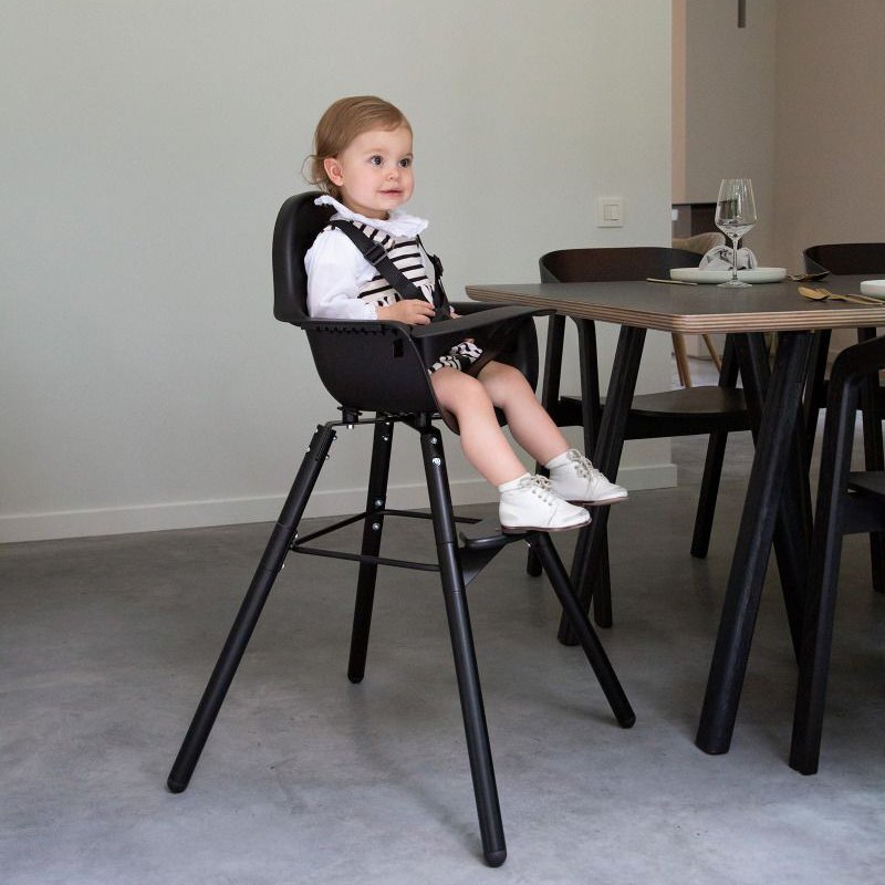 Childhome Scaun de masa reglabil in inaltime Evolu 2 negru