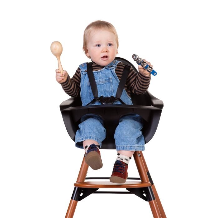 Childhome Scaun de masa reglabil in inaltime Evolu 2 NucNegru