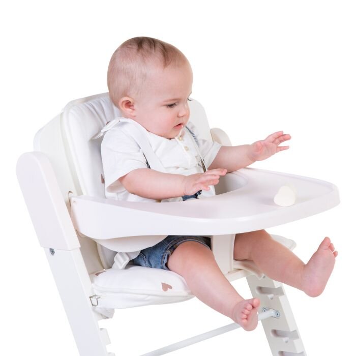Childhome Scaun de masa reglabil in inaltime Evosit Fag alb