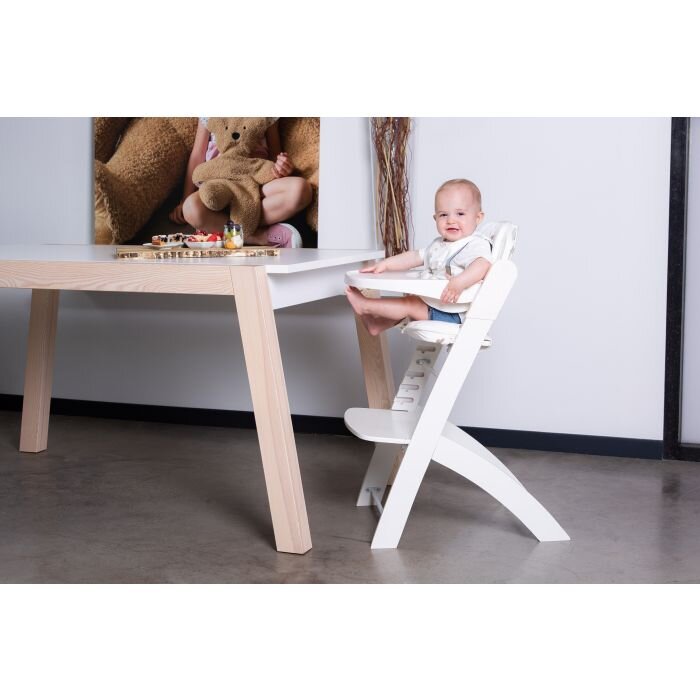 Childhome Scaun de masa reglabil in inaltime Evosit Fag alb