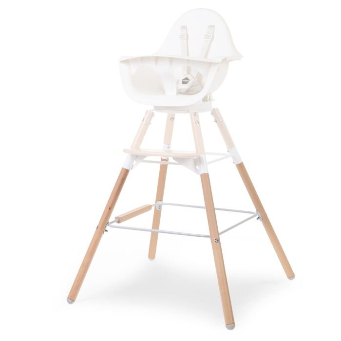 Childhome Set picioare cu suport pentru scaun de masa Evolu NaturalAlb