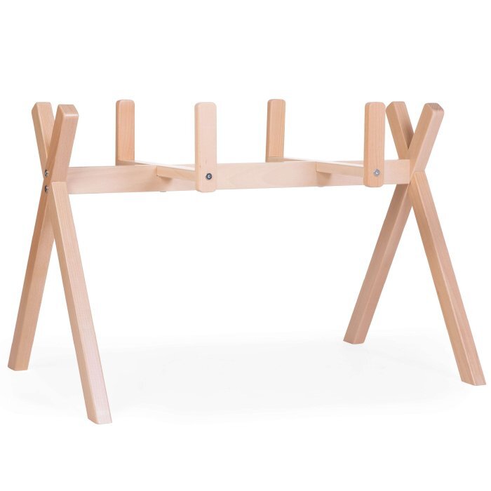 Childhome Suport pentru cos si centru de activitati bebe Moise lemn natural