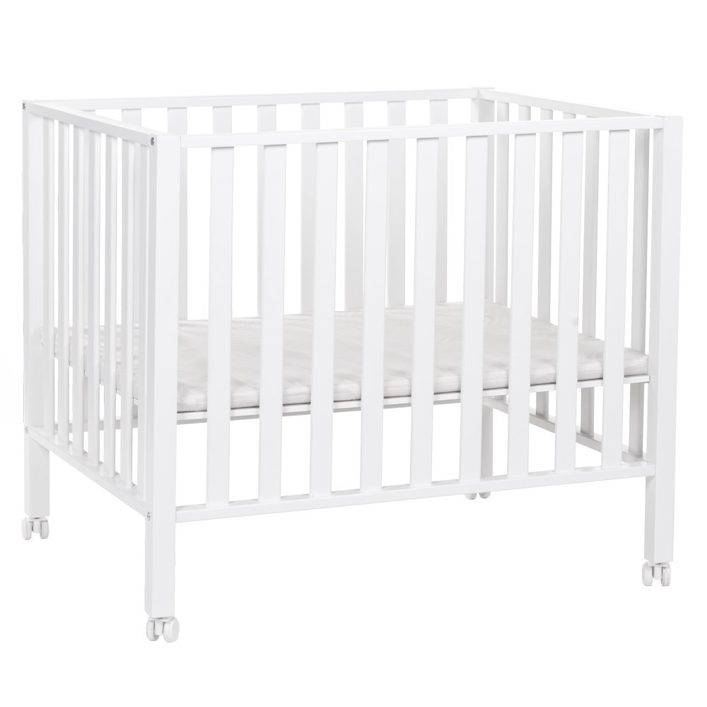 Childhome Tarc 94 cu roti 75x95 cm lemn alb