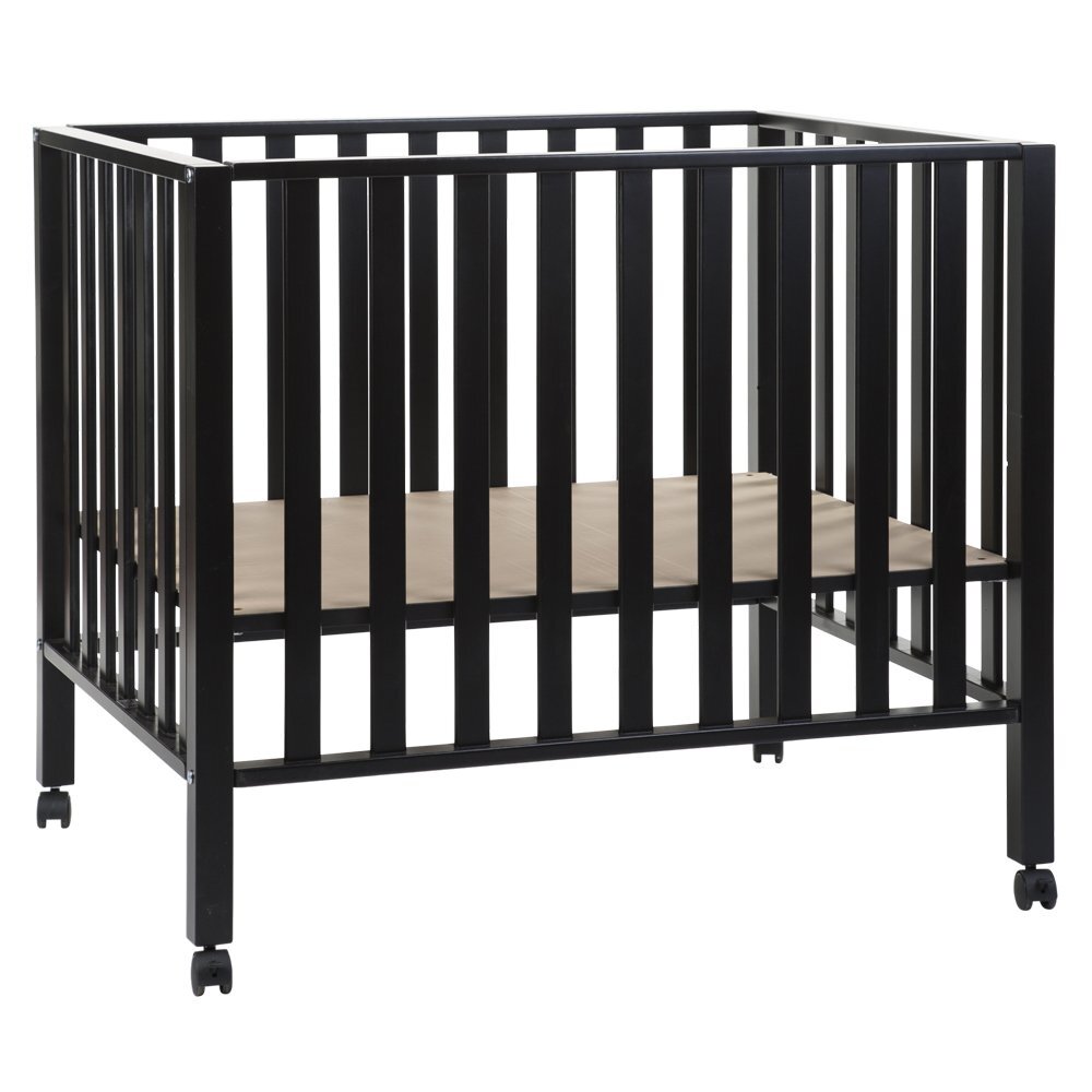 Childhome Tarc 94 cu roti 75x95 cm lemn black