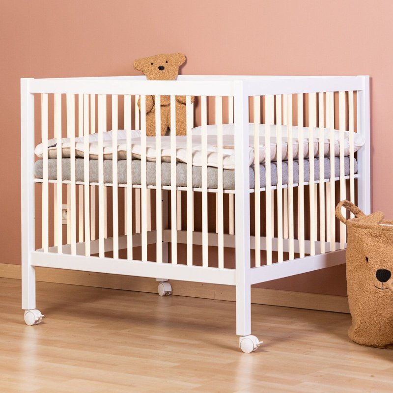Childhome Tarc 97 cu roti 75x95 cm mdf alb