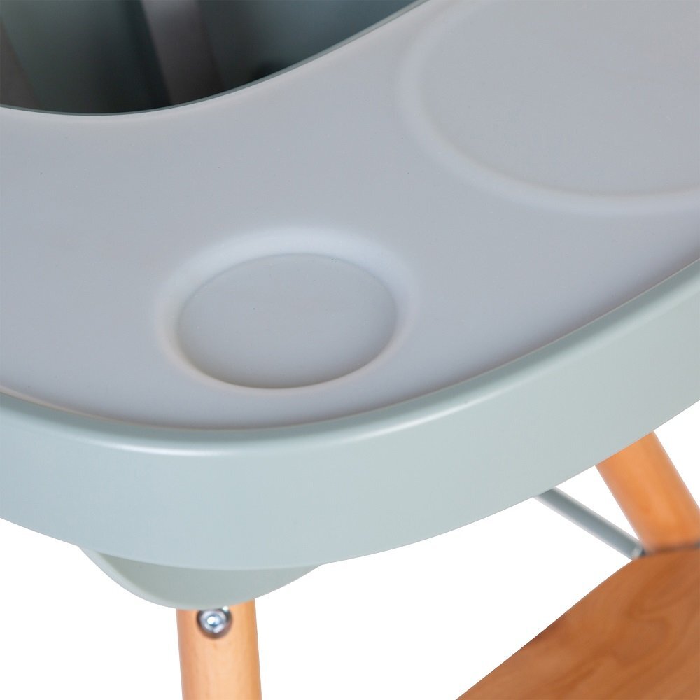 Childhome Tavita scaun de masa Evolu + protectie din silicon menta