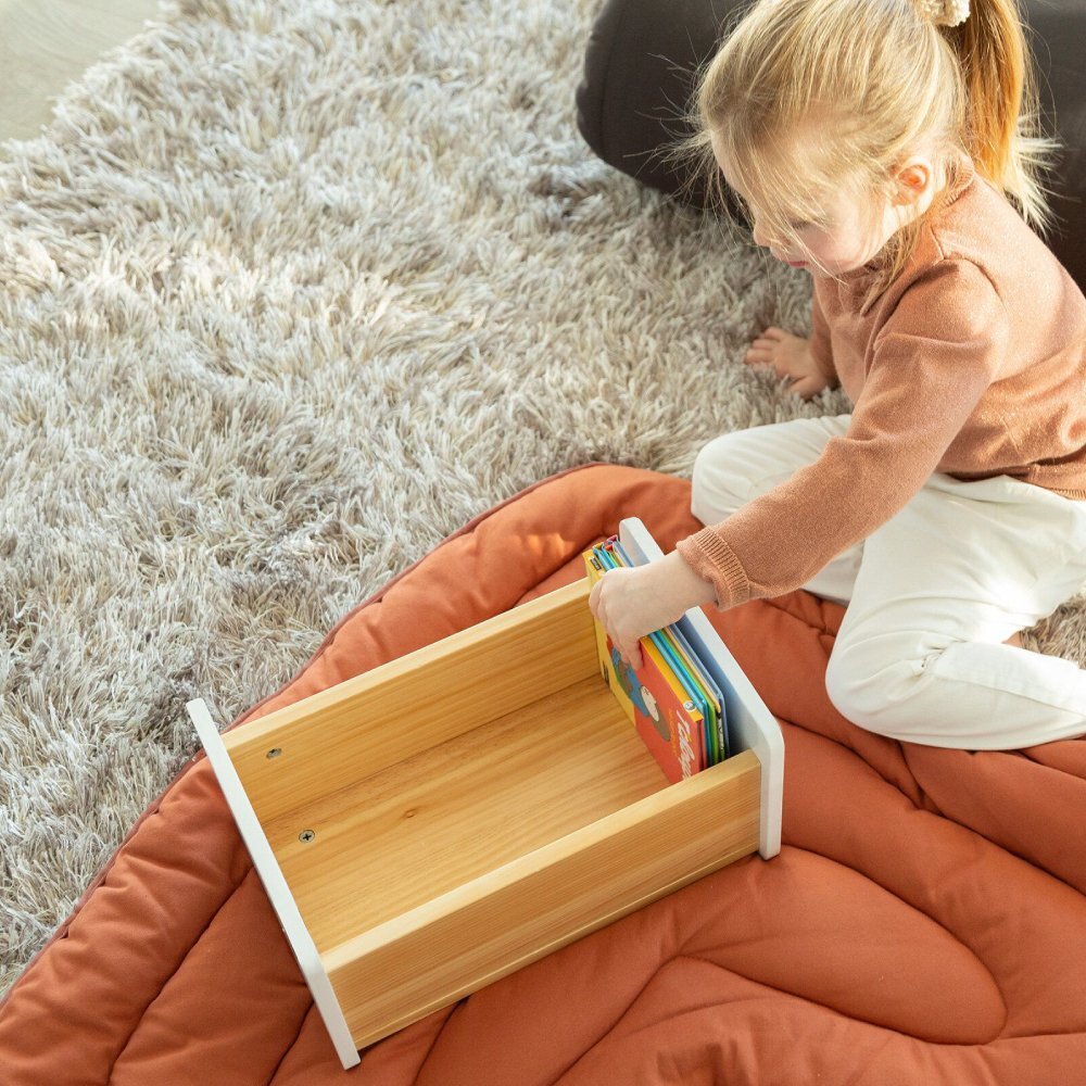 Childhome Treapta inaltator 35x23x18 cm lemn natural alb