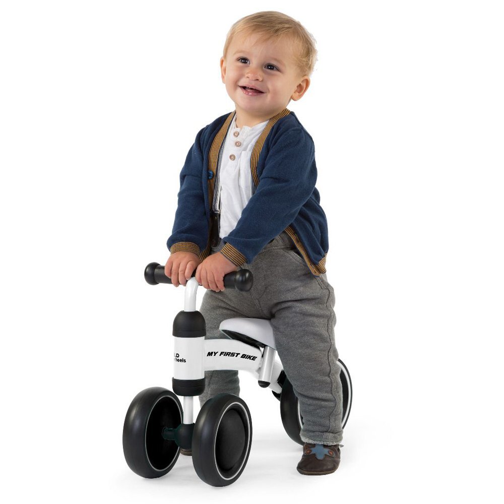 Childhome Tricicleta echilibru copii metal Alb varsta 18-36 luni greutate maxima admisa 15 kg