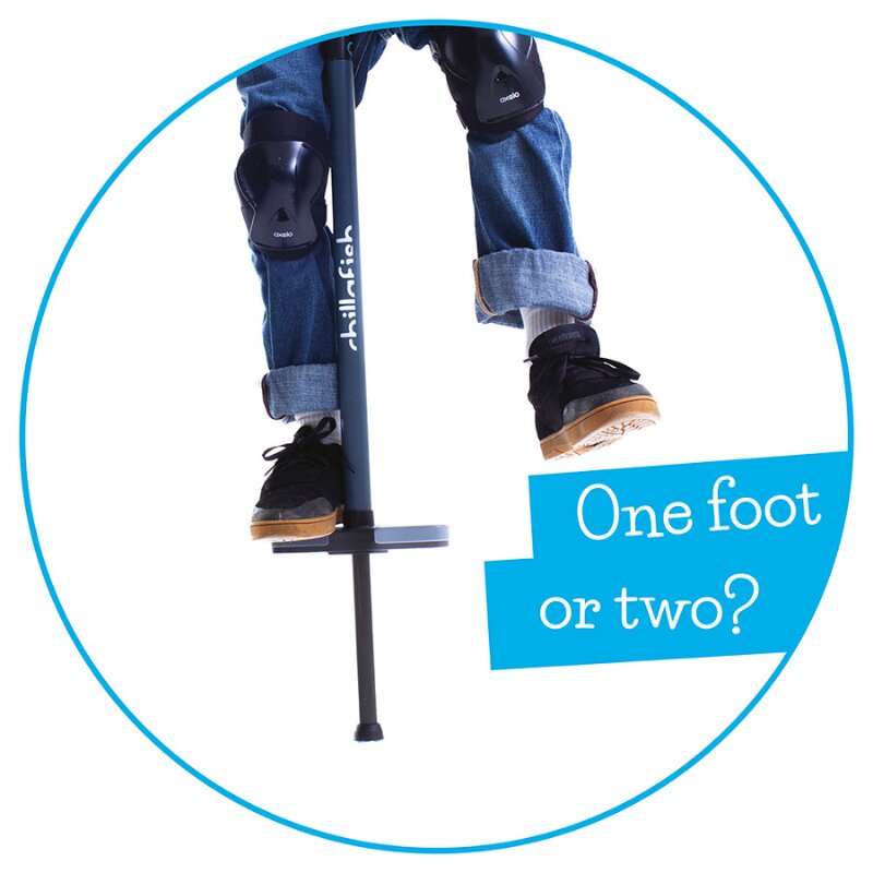 Chillafish Saritor pentru copii 5 ani+ Poogi Albastru stick pogo