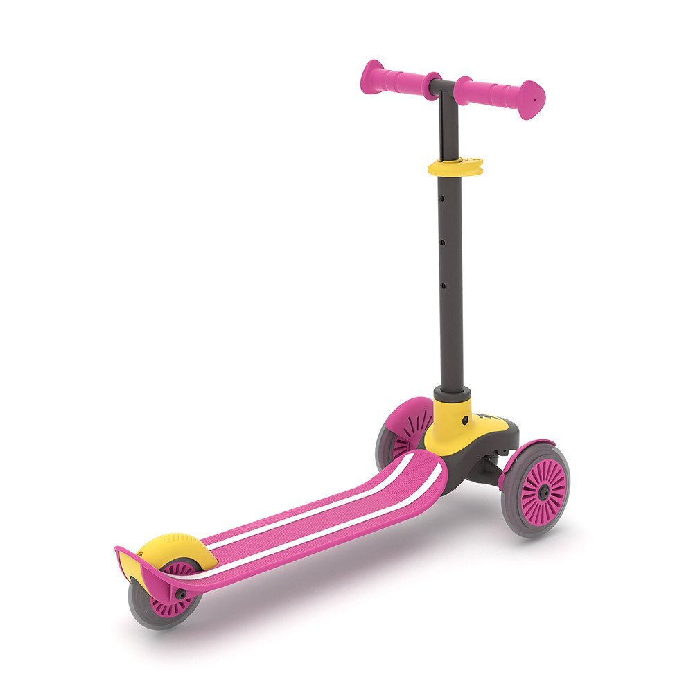 Chillafish Trotineta pentru copii Scotti Pink cu ghidon reglabil roti ABEC-5 greutate admisa 50 kg