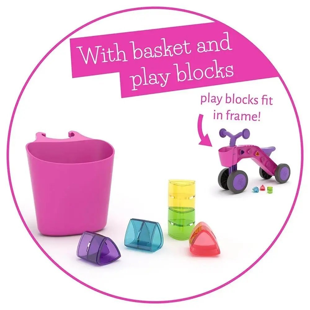 Chillafish Vehicul pentru copii ItsiBitsi Blocks Fuchsia