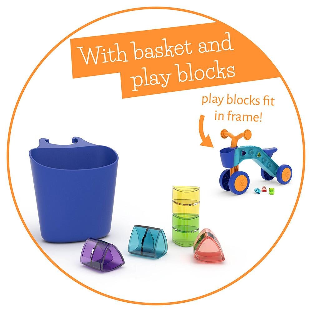 Chillafish Vehicul pentru copii ItsiBitsi Blocks OrangeBlue