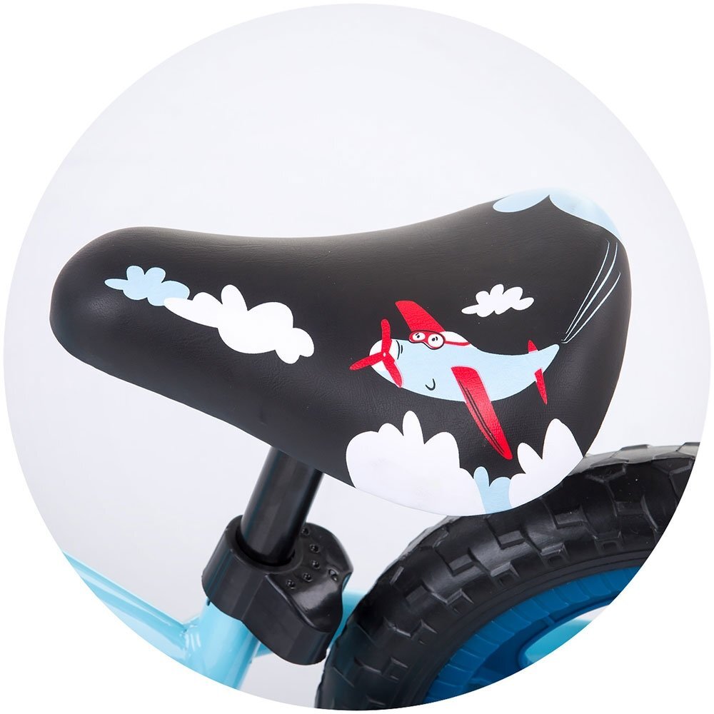 CHIPOLINO Bicicleta copii fara pedale Speed blue 12 inch de la 2 ani pana la greutatea de 30 kg scaun si ghidon reglabile pe inaltime cadru extrem de usor