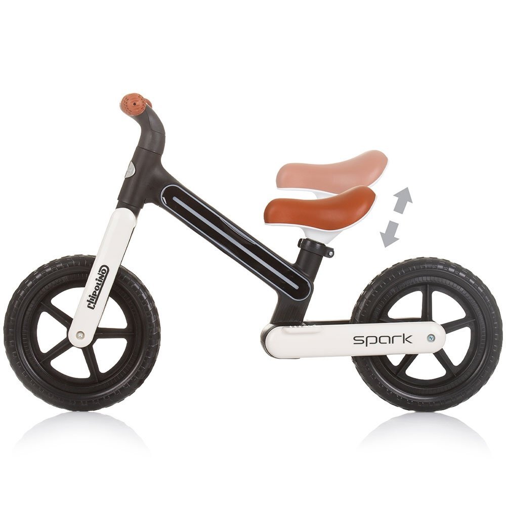 CHIPOLINO Bicicleta fara pedale Spark black white