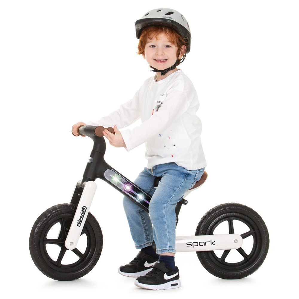 CHIPOLINO Bicicleta fara pedale Spark black white