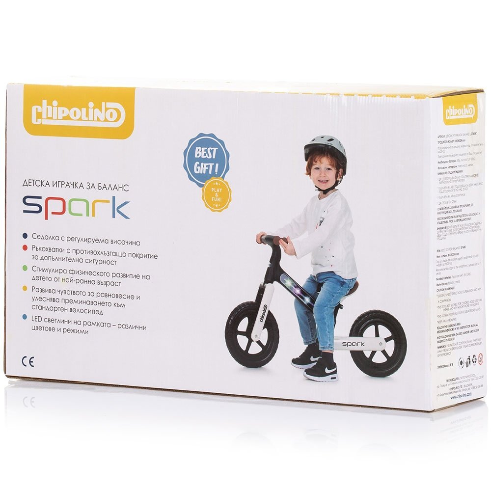 CHIPOLINO Bicicleta fara pedale Spark blue