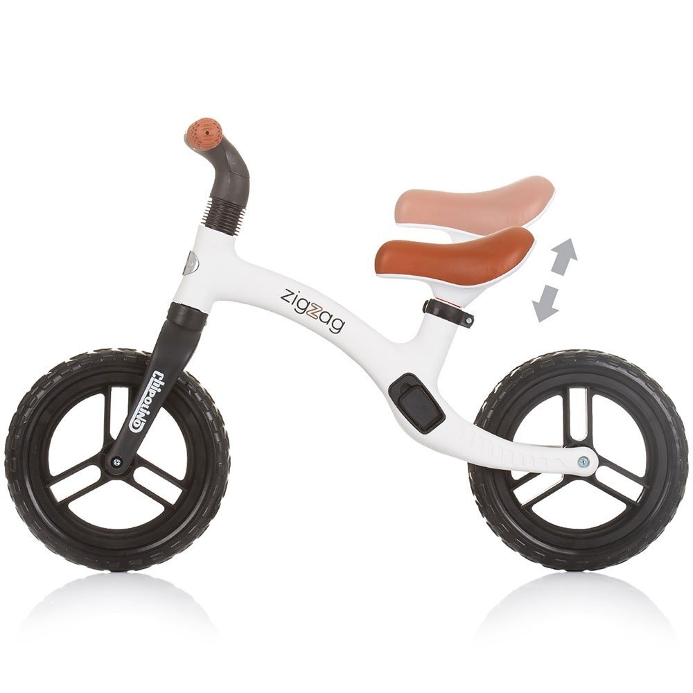 CHIPOLINO Bicicleta fara pedale Zig Zag black white