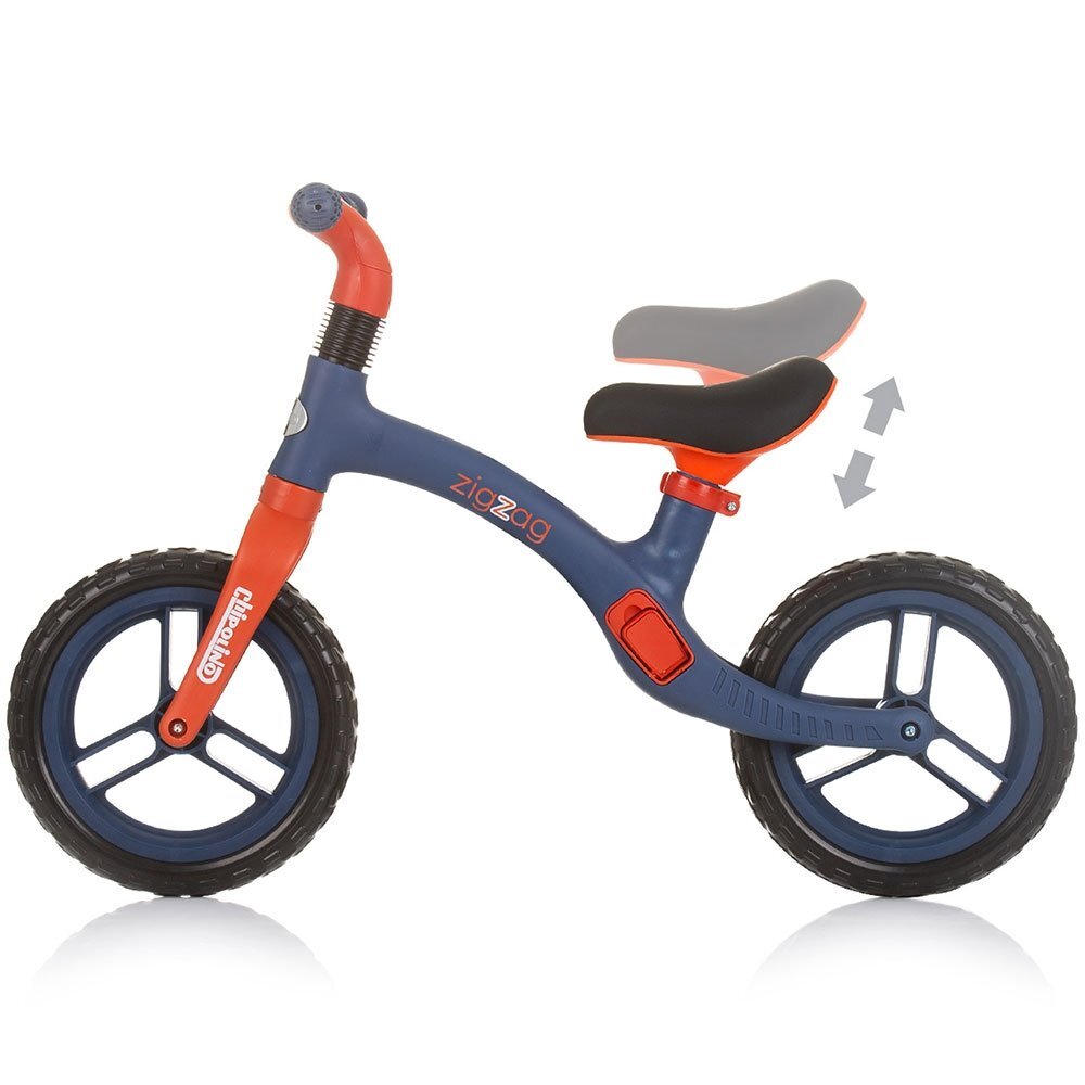 CHIPOLINO Bicicleta fara pedale Zig Zag blue red