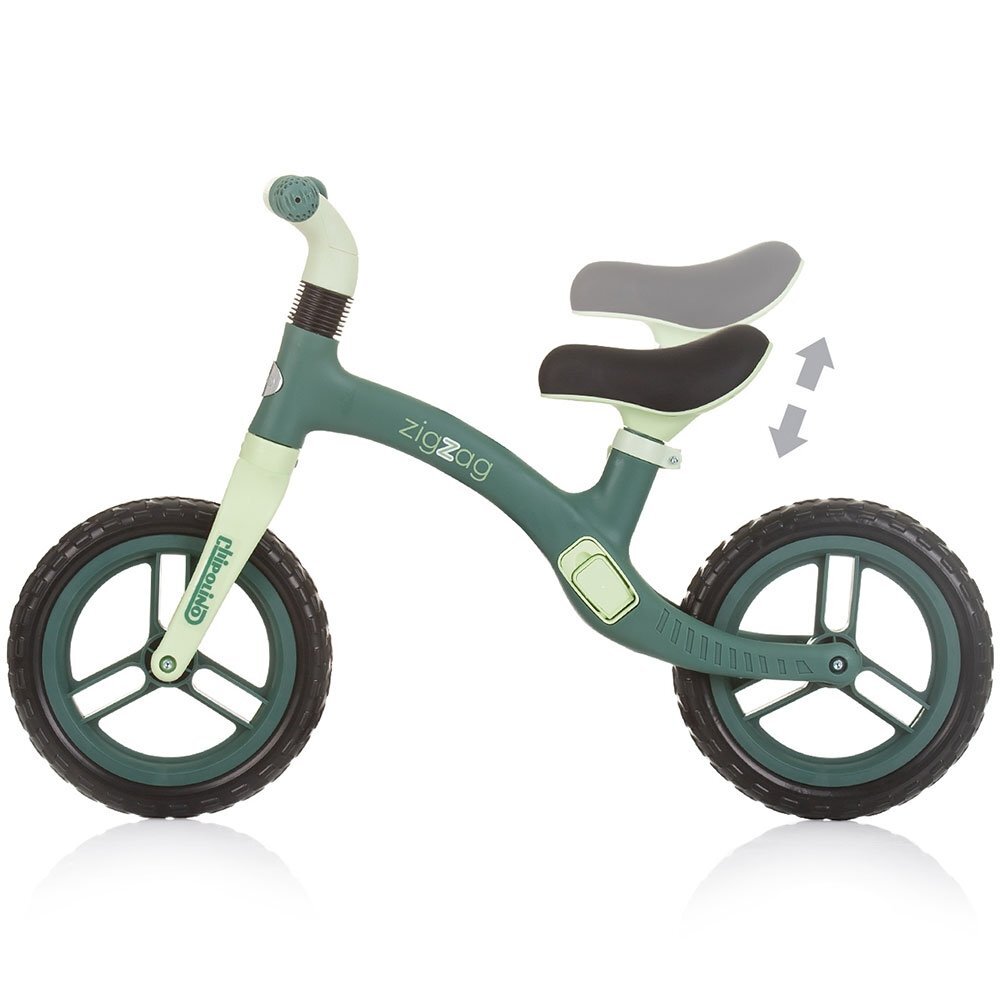 CHIPOLINO Bicicleta fara pedale Zig Zag green