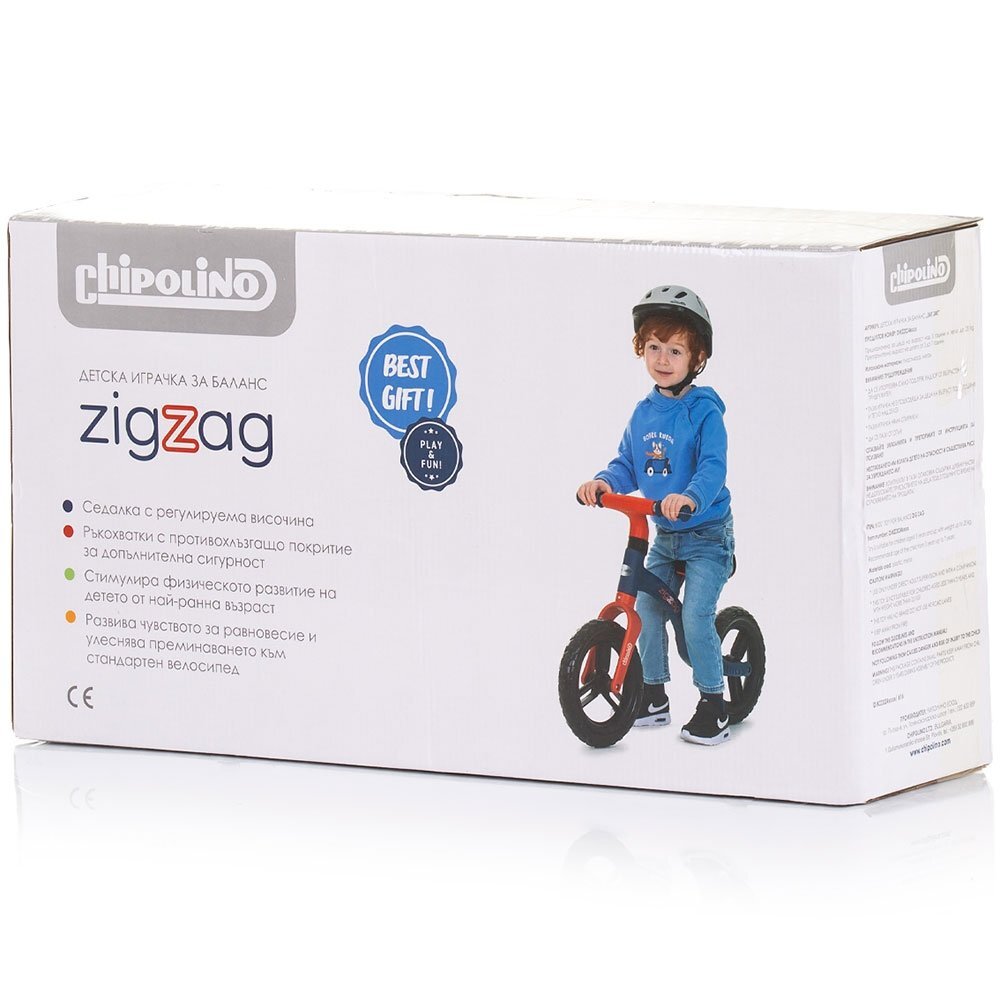 CHIPOLINO Bicicleta fara pedale Zig Zag green