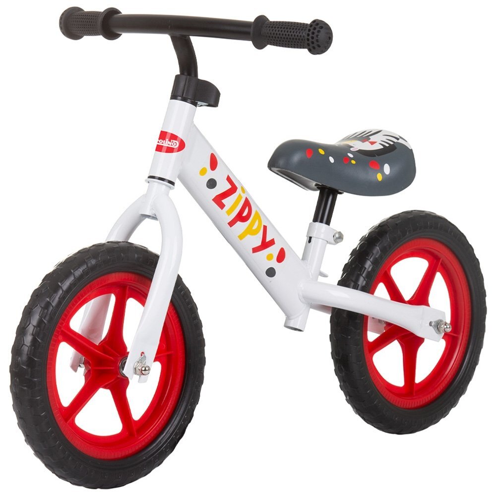 CHIPOLINO Bicicleta pentru copii Zippy Red fara pedale scaun reglabil manere antiderapante greutate suportata 25 kg varsta 3 ani+