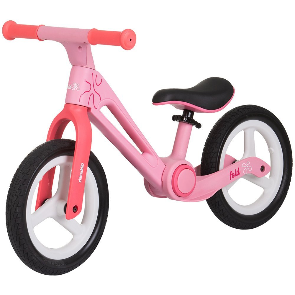 CHIPOLINO Bicicleta pliabila pentru copii Fold X Pink fara pedale 12 inch greutate suportata 25 kg scaun reglabil pe inaltime