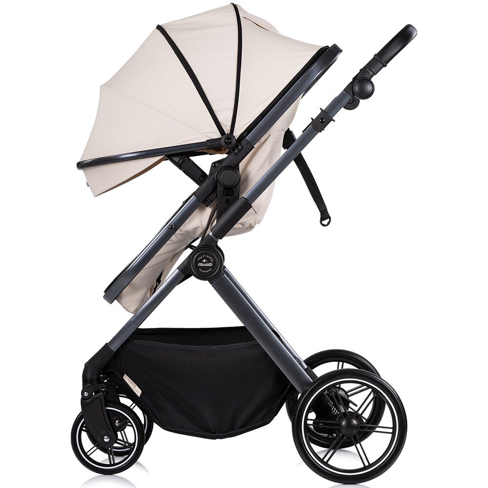 CHIPOLINO Carucior 2 in 1 pentru copii Pearl Cashmere transformabil sezut reversibil bara detasabila roti cu suspensii geanta greutate admisa 22 kg