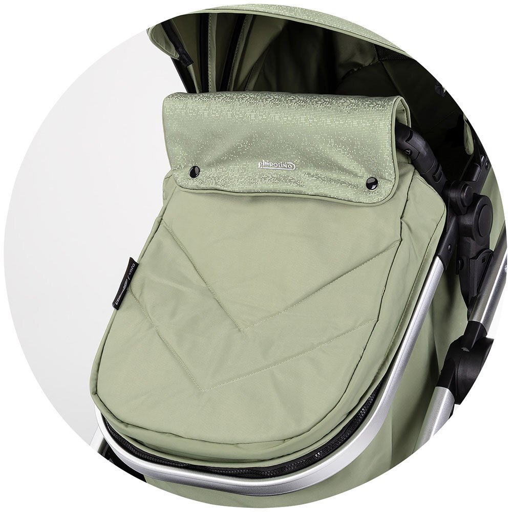 CHIPOLINO Carucior 2 in 1 pentru copii Vista Basil transformabil cadru din aluminiu sezut reversibil maner reglabil suspensii husa de picioare geanta greutate suportata 22 kg