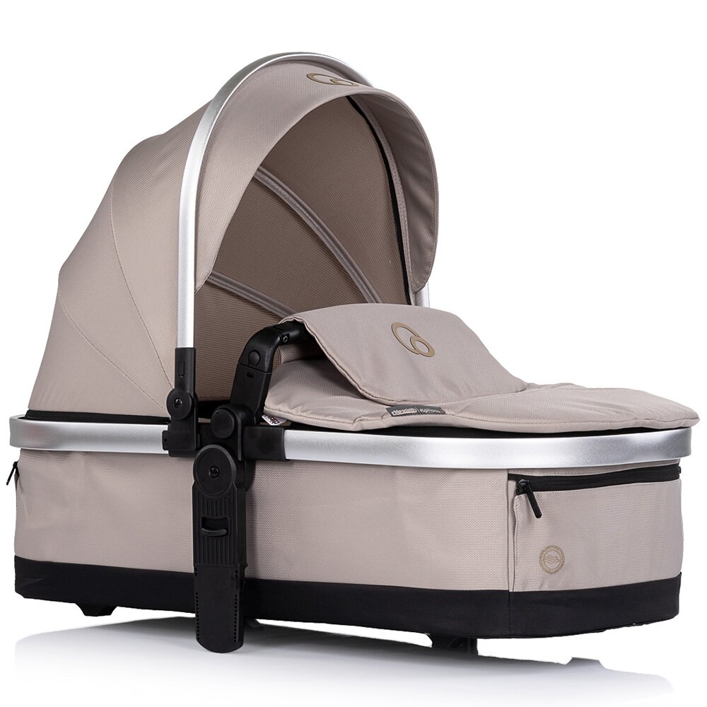 CHIPOLINO Carucior 3 in 1 pentru copii Euphoria Latte cu suspensii sezut reversibil accesorii greutate suportata 22 kg