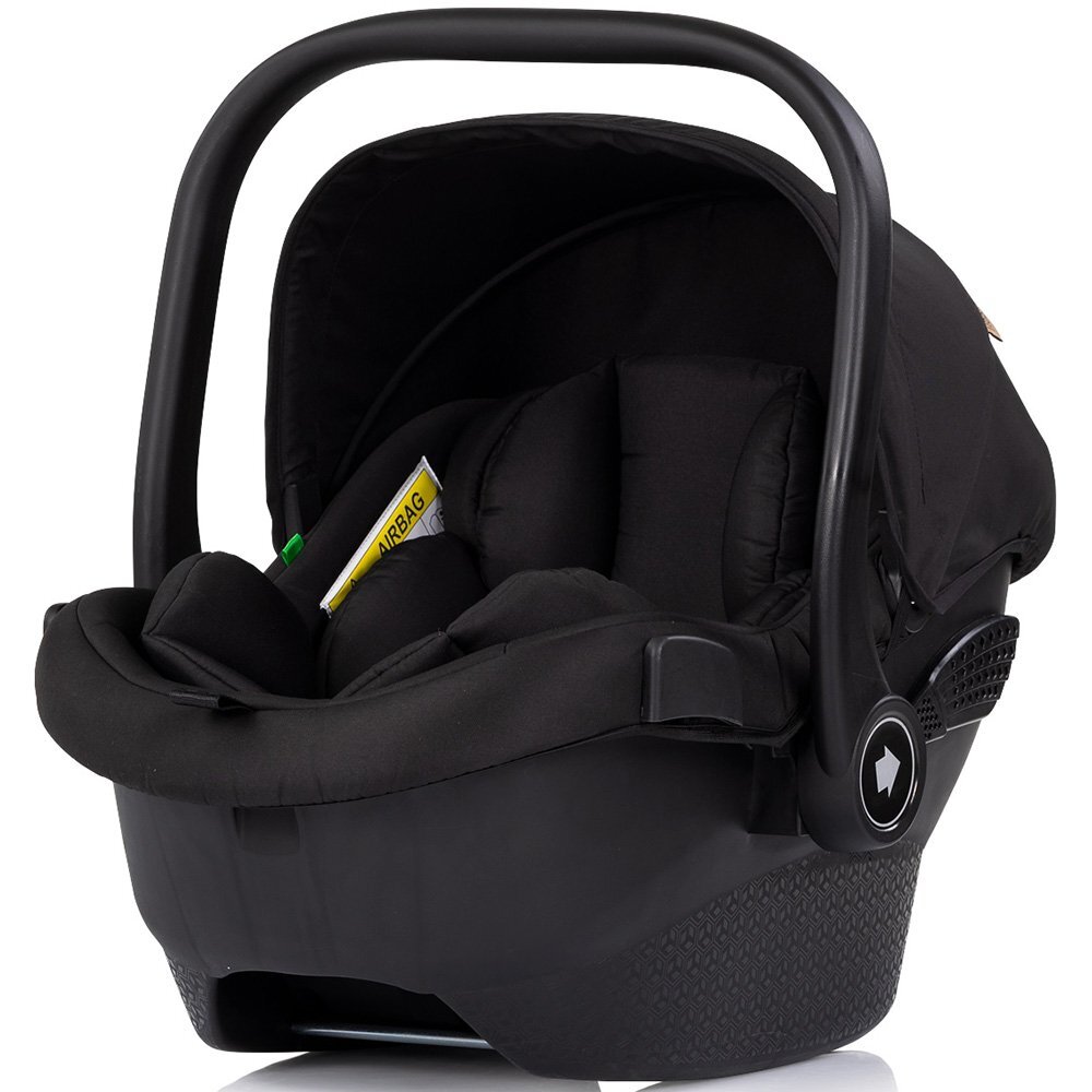 CHIPOLINO Carucior 3 in 1 pentru copii Pearl Noir transformabil reversibil roti cu suspensii geanta pentru infasat greutate admisa 22 kg