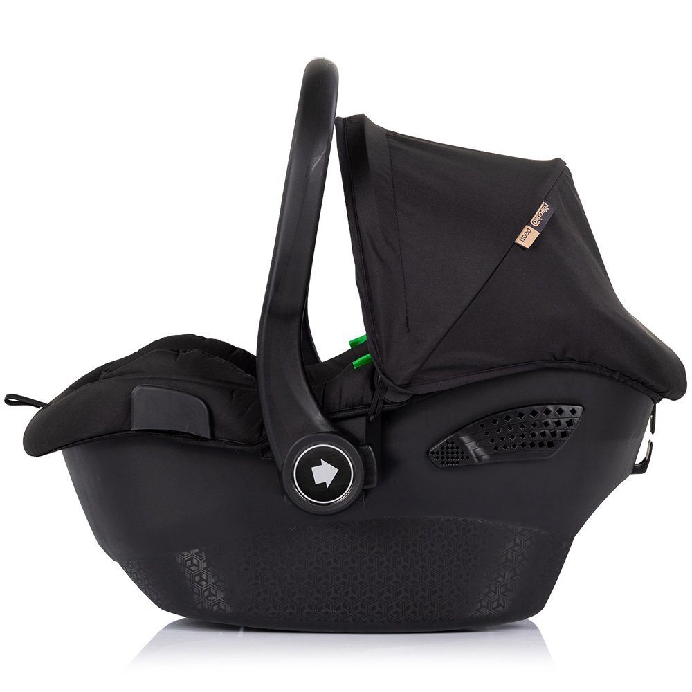CHIPOLINO Carucior 3 in 1 pentru copii Pearl Noir transformabil reversibil roti cu suspensii geanta pentru infasat greutate admisa 22 kg