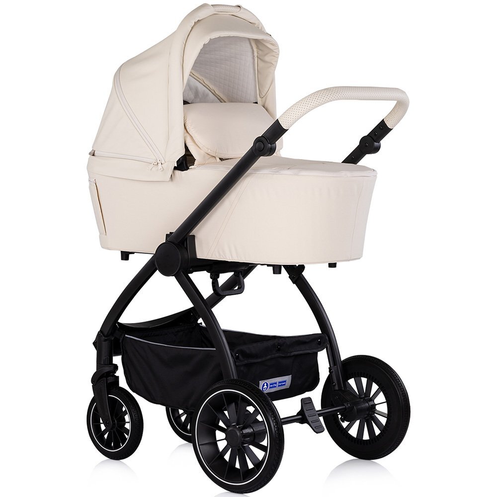 CHIPOLINO Carucior 3 in 1 pentru copii Prestige Cashmere reversibil cadru din aluminiu roti cu suspensii greutate admisa 22 kg