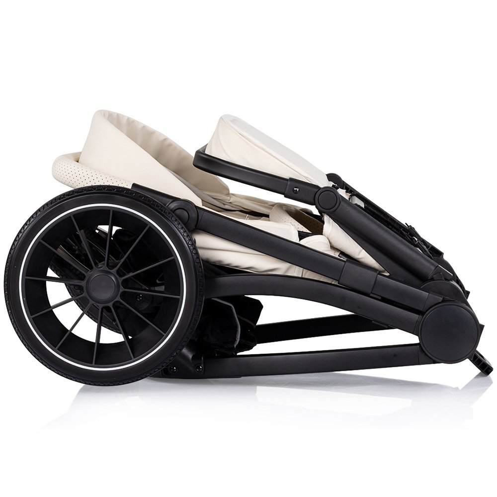 CHIPOLINO Carucior 3 in 1 pentru copii Prestige Cashmere reversibil cadru din aluminiu roti cu suspensii greutate admisa 22 kg