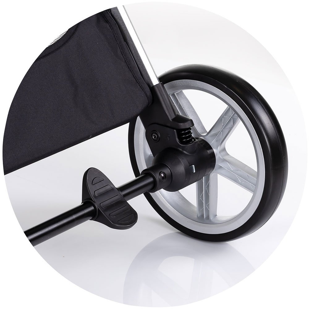 CHIPOLINO Carucior 3 in 1 pentru copii Vista Basil transformabil cadru din aluminiu sezut reversibil maner reglabil suspensii husa de picioare geanta greutate suportata 22 kg