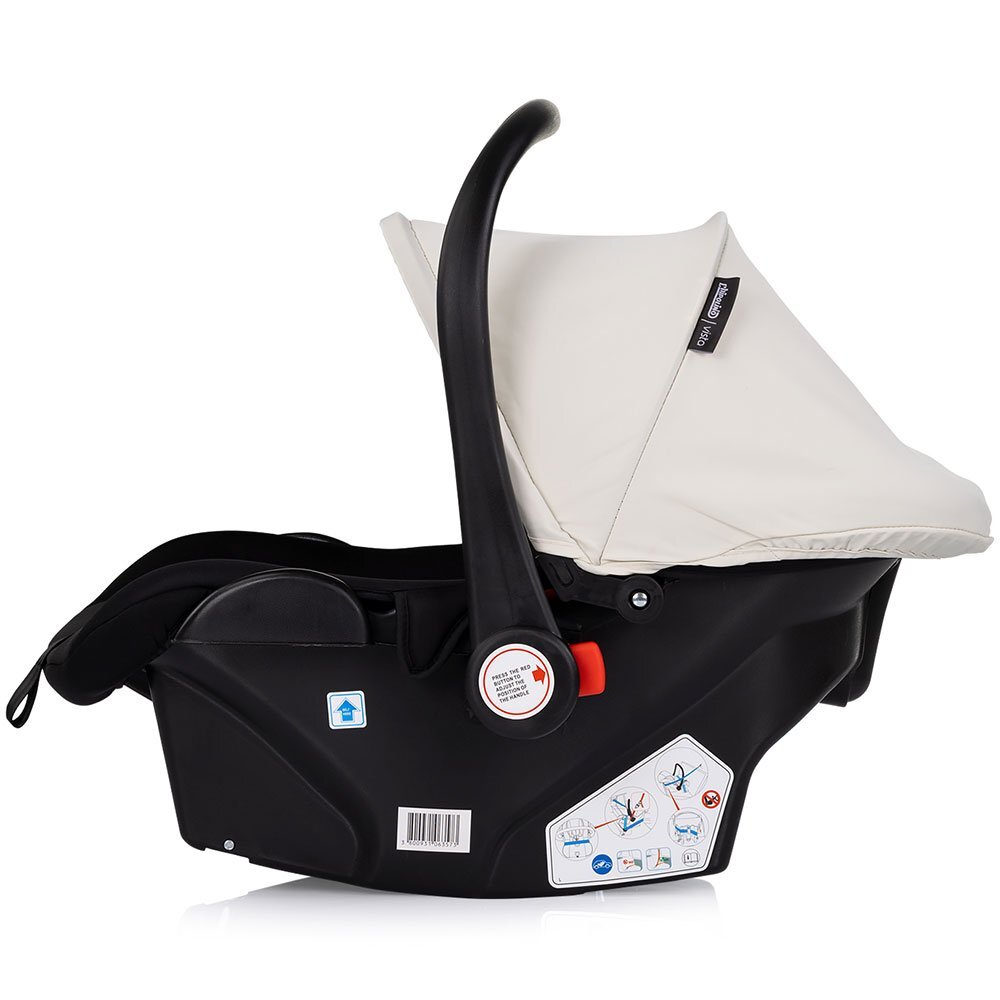 CHIPOLINO Carucior 3 in 1 pentru copii Vista Biscotta transformabil cadru din aluminiu sezut reversibil maner reglabil suspensii husa de picioare geanta greutate suportata 22 kg