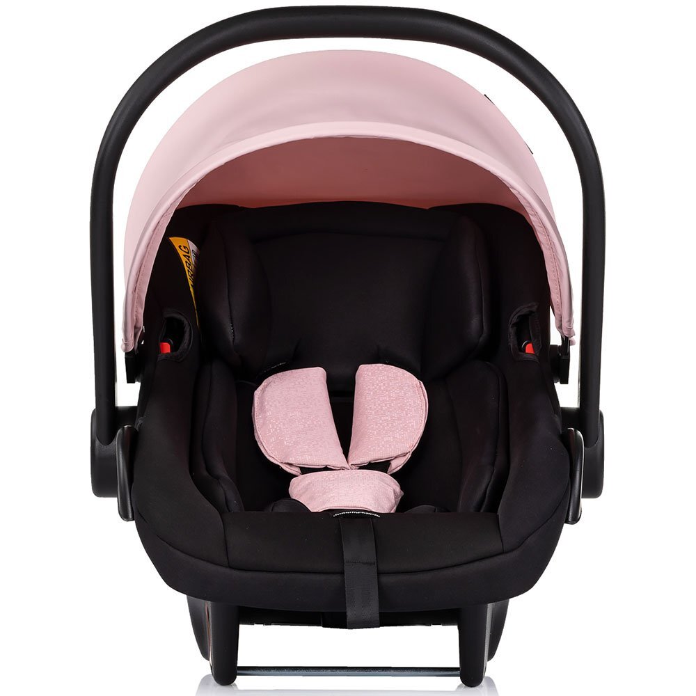 CHIPOLINO Carucior 3 in 1 pentru copii Vista Pink Marshmallow transformabil cadru din aluminiu sezut reversibil maner reglabil suspensii husa de picioare geanta greutate suportata 22 kg