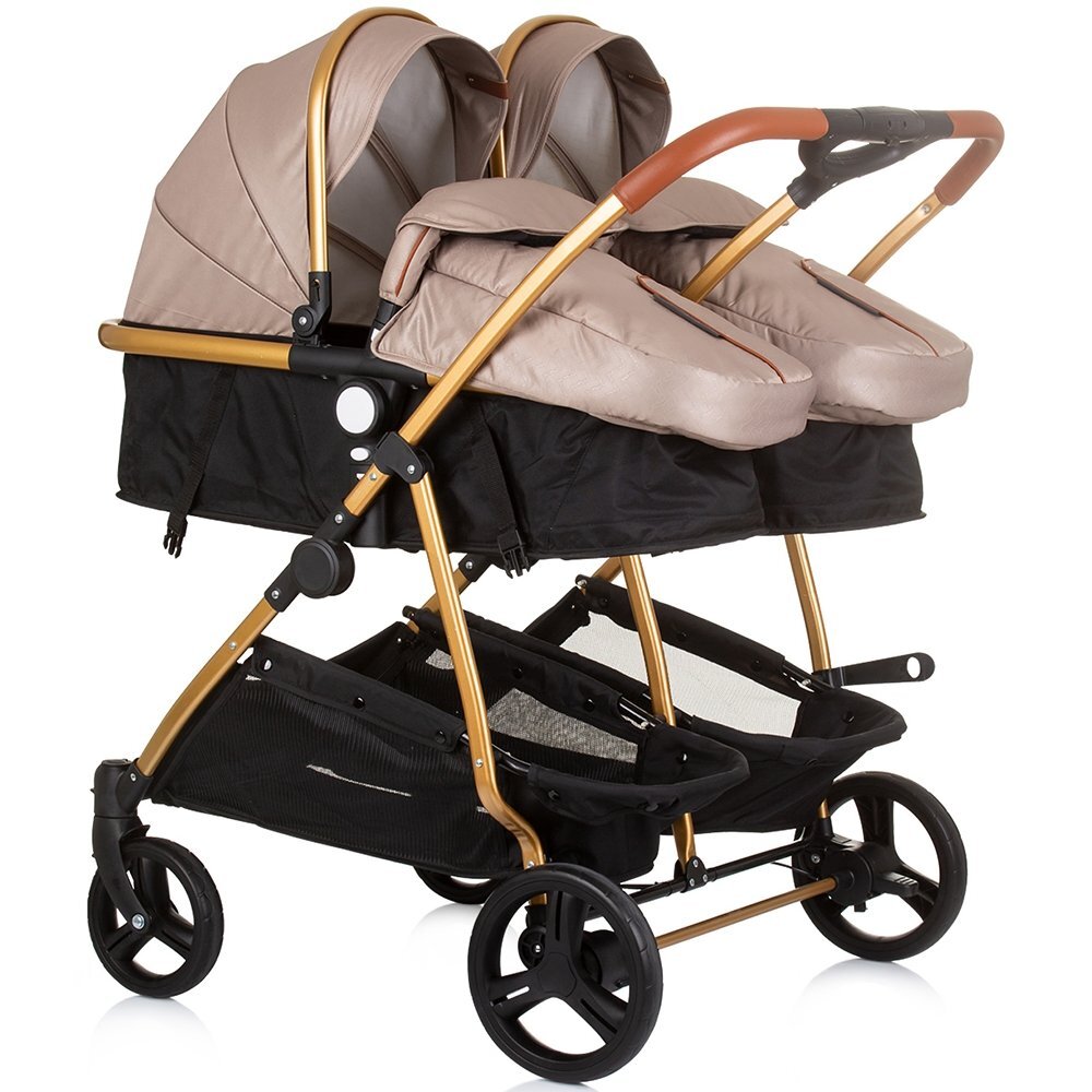 CHIPOLINO Carucior gemeni Duo Smart 3 in 1 golden beige