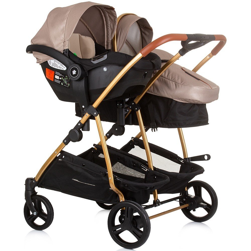 CHIPOLINO Carucior gemeni Duo Smart 3 in 1 golden beige