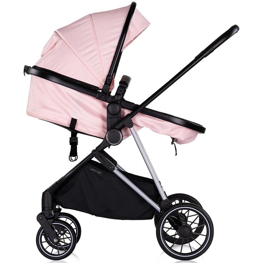CHIPOLINO Carucior pentru copii Aura 2 in 1 marshmallow cu suspensii spatar reglabil sezut reversibil accesorii incluse greutate maxim admisa 22 kg